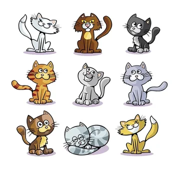 

Lovely Cat Patches Heat Transfer Iron On Patch A-level Washable Clothes T-shirt Stickers Easy Print By Household Irons