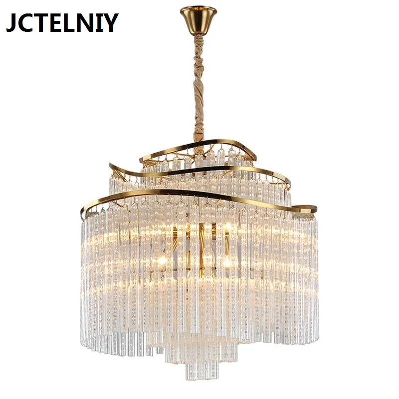 

Postmodern Crystal Chandelier Living Room Restaurant Bedroom Light LED Simple Creative Art Light Designer New Lighting