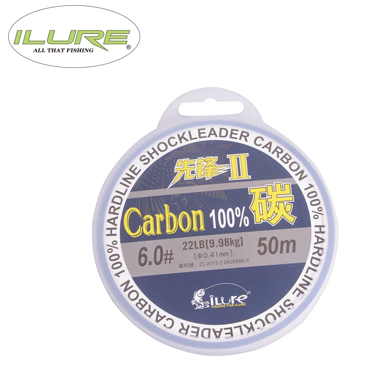 50m 100 Carbon Fiber Fishing Line Fluorocarbon Super Strong Leader
