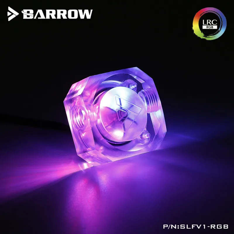 Компьютерная система водяного охлаждения Barrow 5 в 3PIN расходомер воды Aurora SLFV1-RGB