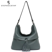 SC натуральная кожа маленькая сумка с кисточками для девушек модная повседневная кожаная сумка через плечо для женщин высокое качество ручная работа