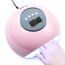 Бренд 72 Вт УФ светодиодный светильник для сушки ногтей 30 шт. светодиодный s светильники на солнечных батареях для отверждения ногтей УФ-гель для ногтей с сенсорный ЖК-дисплей розовый белый