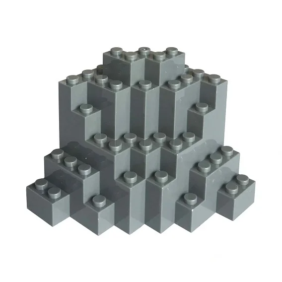 

MOC Mountain Brick 8x8x6 Rock Panel DIY Building block Parts Toy Compatible with Other Brand Assemble Particles