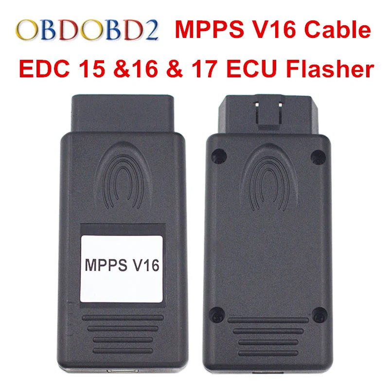 Многоязычный MPPS V16 кабель ЭБУ V16.1.02 OBD2 ECU чип тюнинг инструмент для EDC 15 16 17 Flasher