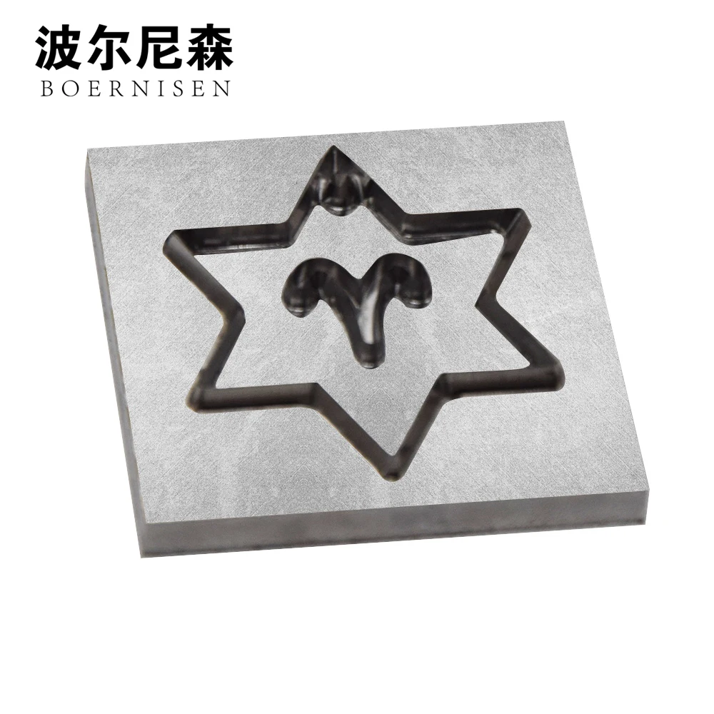 

BOERNISHEN carved steel knife Aries DIY can custom pattern leather cutting die steel die high precision die