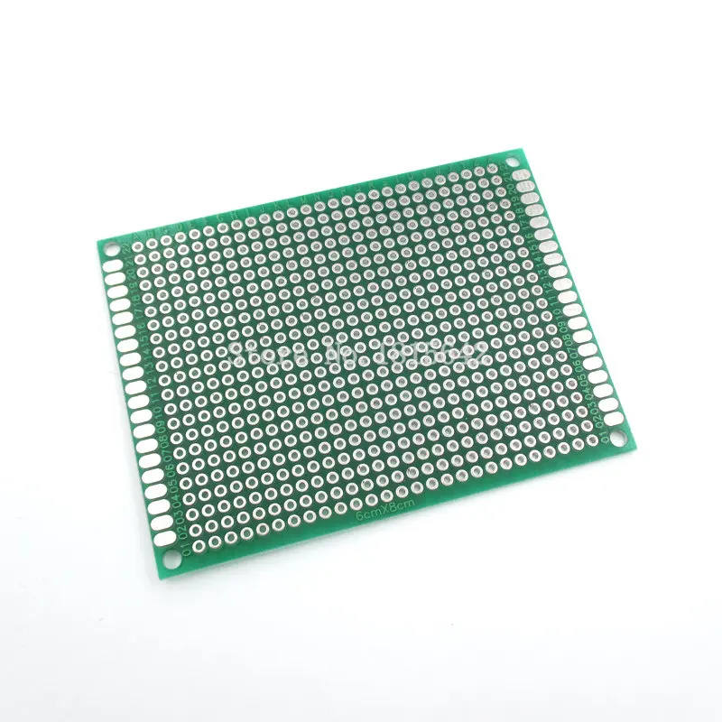 5 шт./лот 6X8 см 6*8 см двухсторонний Прототип pcb Универсальный Макет для Arduino 2,54 мм стекло волокно практика DIY Kit Луженая HASL