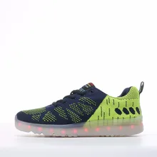 New men Fashion Led Shoes Adults Casual USB Charging basket neon Led Luminous Lights Men hollow Shoes Cheap High Quality
