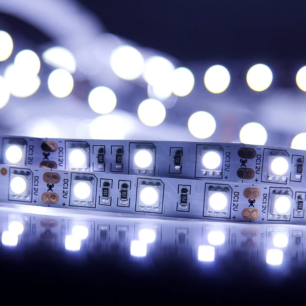 EPBOWPT Cool White Color 5M 16.4FT SMD 5050 300LEDs 60led/m Non-Waterproof Flexible Ribbon LED Strip Light for Valentine's Day