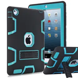 Для Apple iPad 2 iPad 3 iPad 4 Чехол высокая ударопрочность гибридные три Слои Heavy Duty Броня защитник полная защита для корпуса