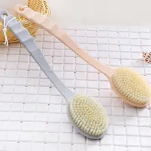 Щетка для душа скруббер с длинной ручкой аксессуары для ванной комнаты массажный уход за кожей средство для очистки душа Отшелушивание