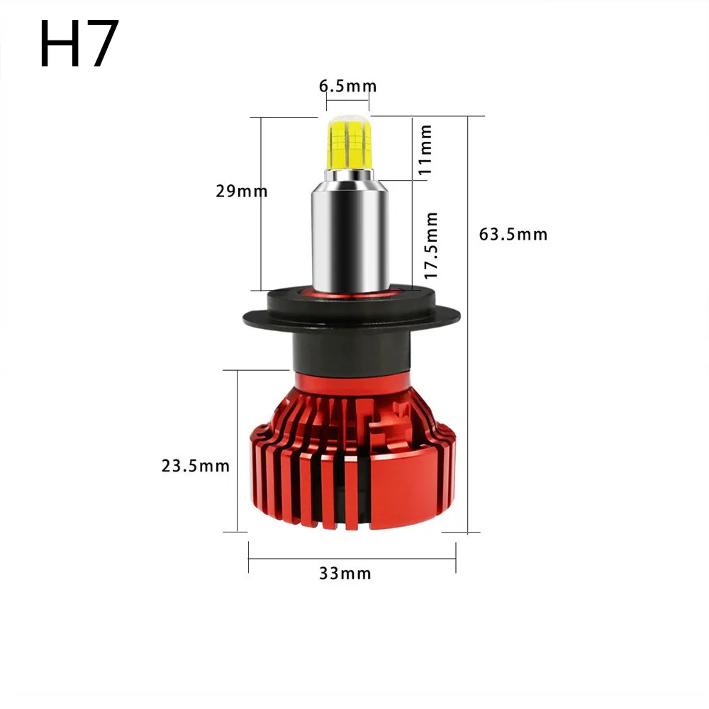 Пара 3D H7 ампул 70 Вт 14000LM CREE чип CSP комплект автомобильных светодиодных фар H11 H1 9005