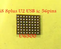 2 шт./лот U6300 56 контактами для iphone 8 и 8 плюс Tristar Зарядное устройство зарядки U2 USB микросхема