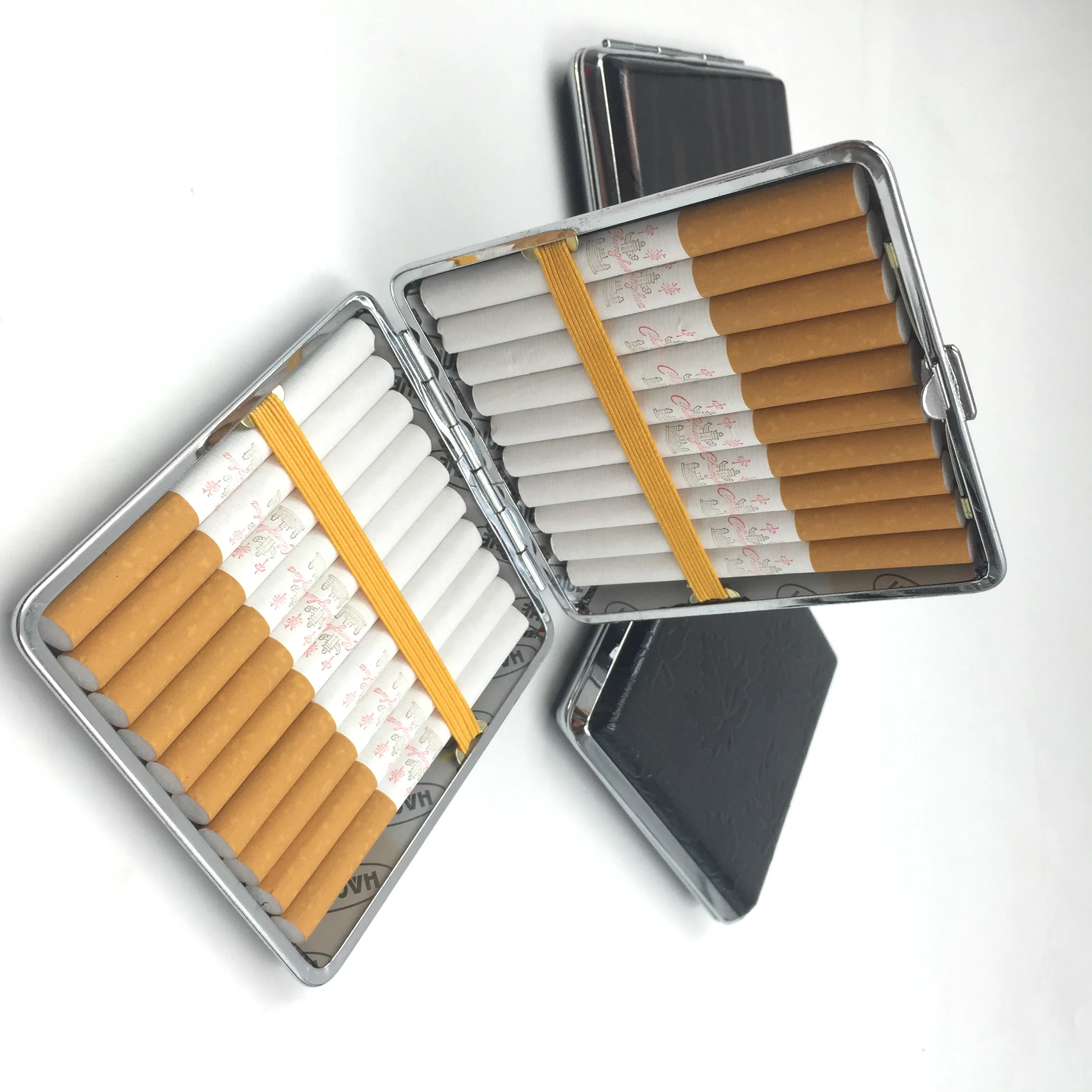 Портсигар для сигарет из нержавеющей стали|cigarette tobacco pocket box|cigarette casealuminum cigar cigarette