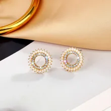 Модный дизайн маленький наушник подходит для женских ушных ювелирных изделий простой темперамент компактный французский жемчужный гвоздь