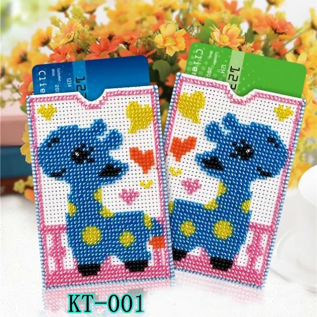 

KT DIY Craft Stich Bead Cross Stitch Card Sleeve Hearts Stamped Needlework Embroidery Crafts Printed Cross-Stitching Kit