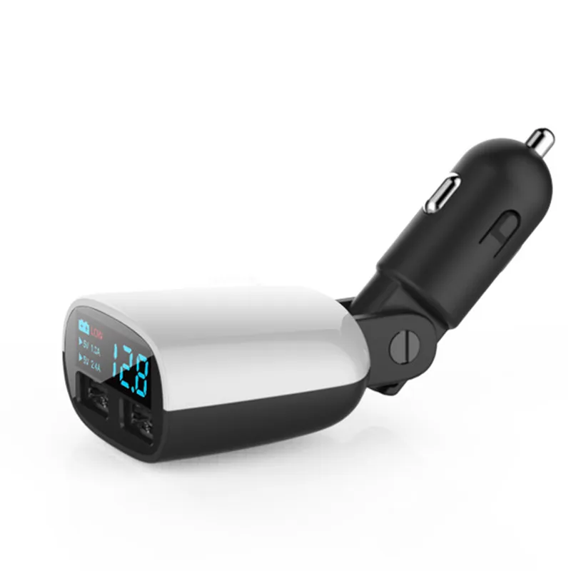 Автомобильное зарядное устройство Robotsky с двумя портами USB, 5 В, 3,1 А, адаптер быстрой зарядки для iPhone X, samsung, Xiaomi, huawei, смартфонов, планшетов