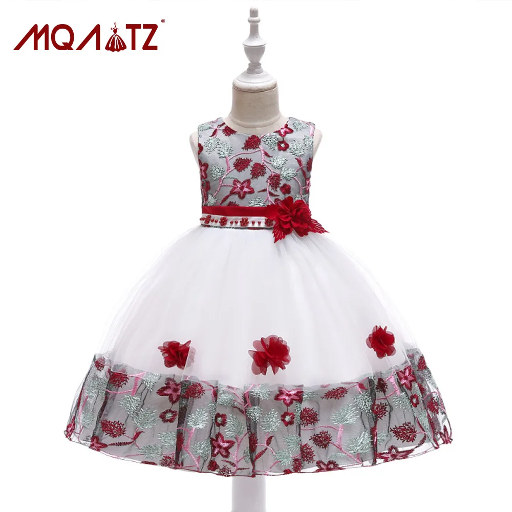 

Your Gift L5045 2019 children's dress custom girl embroidered beaded dress princess dress mesh lace wedding dress