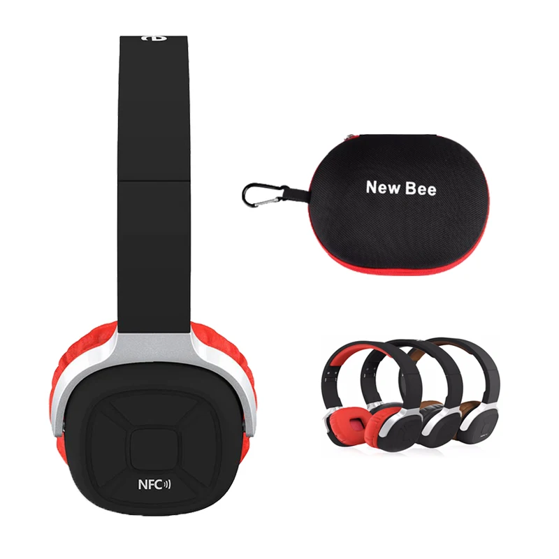 

New Bee NB-9 Wireless Bluetooth headphones Stereo Bluetooth 4.1 Headset Support NFC with Built-in Pedometer APP for Running