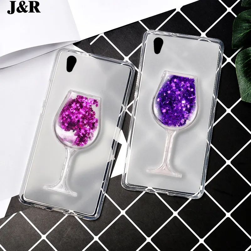 For BQ BQ-5503 Nice 2 Case Cover Soft Silicone Glitter Stars Bling Dynamic Liquid Quicksand Wine Glass Phone Cases for 5503 |