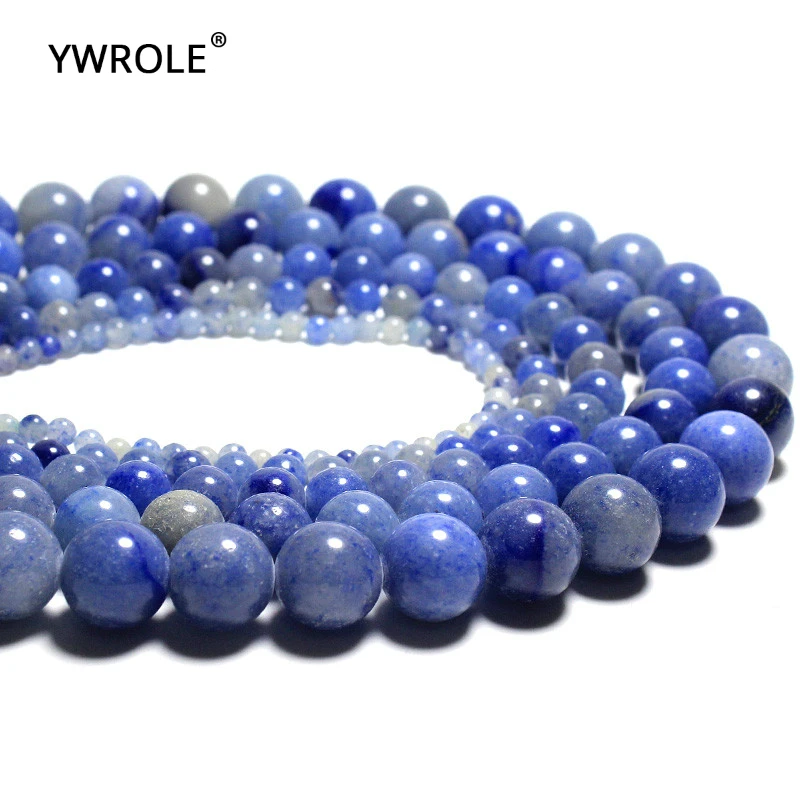 Бусины из натурального камня Dumortierite Blue Aventurine Jades искусственный материал 4/ 6/8/10/12