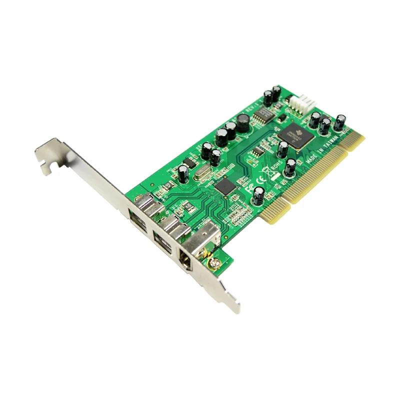 IOCREST PCI Combo 2x 1394b + 1x 1394a Firewire Ports PCI Controller Card 1394 card TI Chipset IOCREST PCI Combo 2x 1394b + 1x 1394a Firewire Ports PCI Controller Card 1394 card TI Chipset