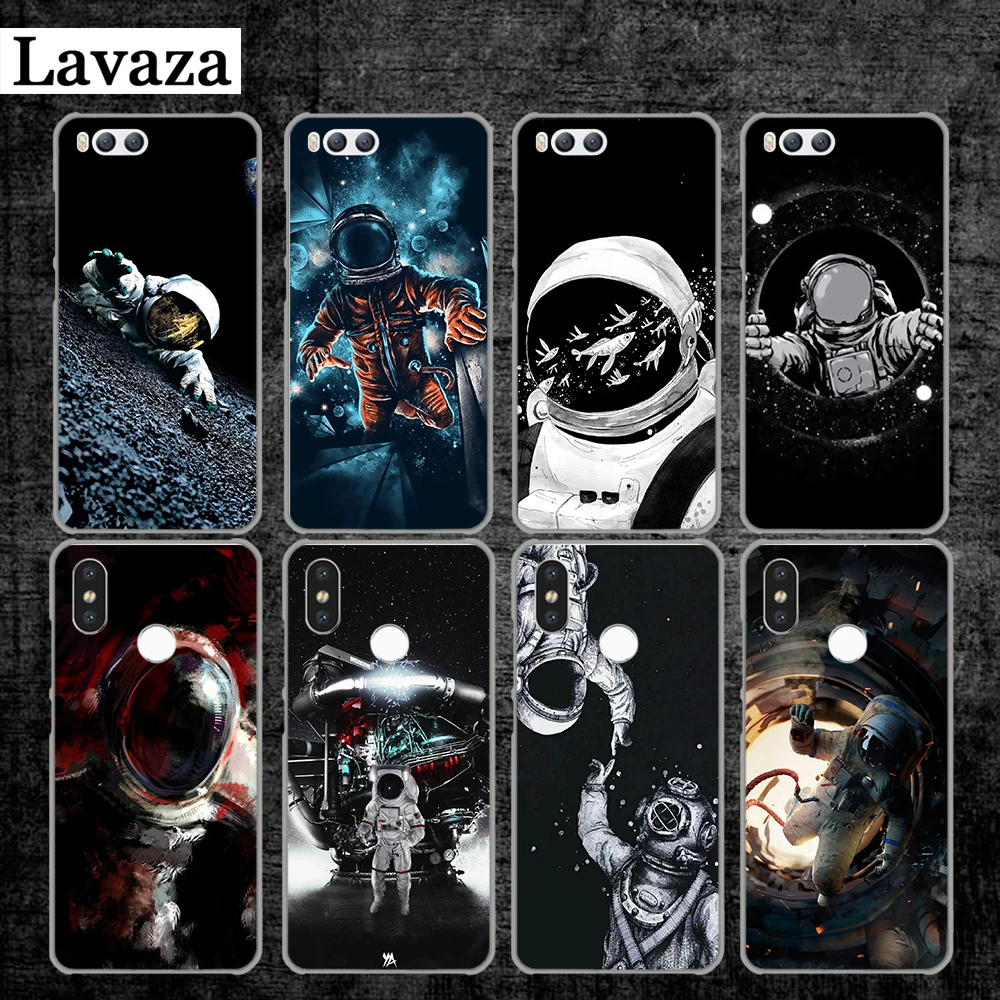 

Lavaza Funny Astronaut Hard Case for Xiaomi MI 5 5S 6 8 9 SE Lite F1 A1 A2 5X 6X Mix 2S MAX 3