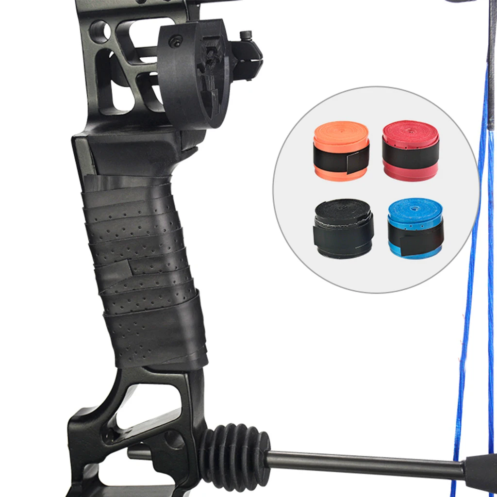 Archery Absorb Sweat Band Bow Riser Handle Grip Tape Nonslip Stretchy Recurve Bow Shock Absorber Hunting Accessories