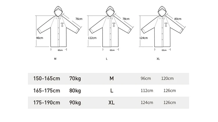 Long Rain Coat For Adult Cool Fashionable Black Walker Pattern Outdoor Men's Long Style Waterproof Poncho High Quality Rain Coat
