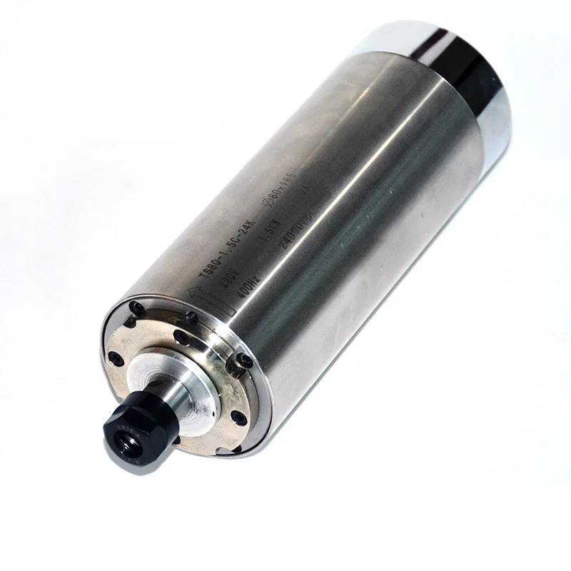 

Двигатель шпинделя гравировального Станка четыре подшипника ER16 80 мм длина 215 мм кВт водяное охлаждение деревообрабатывающая печатная плата