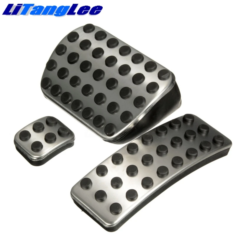 LitangLee Car Accelerator Pedal Pad Cover Sport Racing Design For Mercedes Benz GL GLS MB X166 2013~2018 AT Foot Pedal Cover Factory
