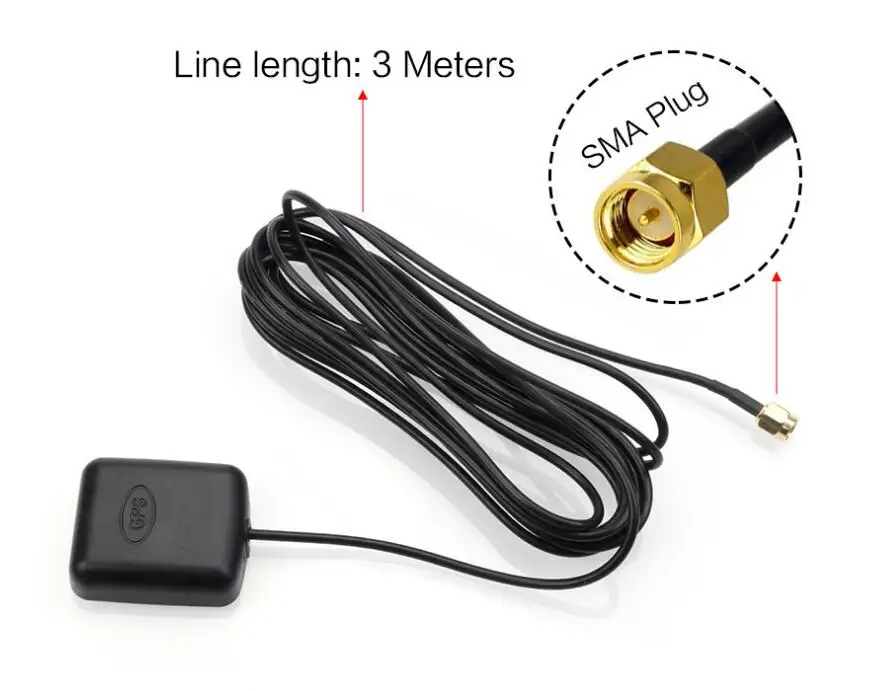 Gps антенна 3 м SMA разъем gps приемник ТВ спутниковая антенна модуль автомобиля позиционирование аксессуар gps активная дистанционная антенна