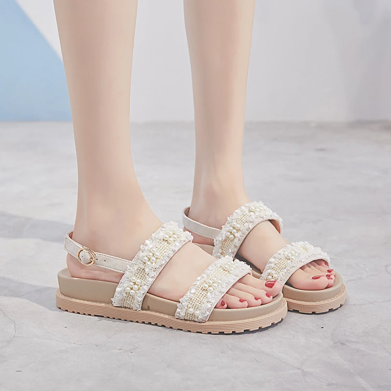 

Fashion Women Sandals For 2019 Breathable Comfort Shopping Ladies Walking Shoes Summer Platform Black Sandal Shoes