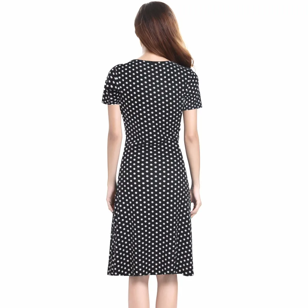 Womens Sexy V Neck Maternity Dress Stretchy Tunic Short Sleeve Office 