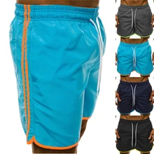 Новые мужские летние пляжные шорты спортивные, для тренажерного зала спортивные тренировочные шорты мужские модные короткие свободные Брюки Большие размеры хит