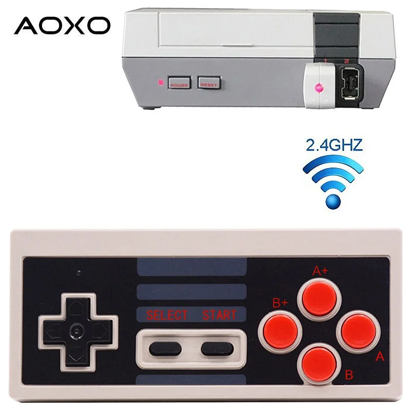 

AOXO 2.4GHz Mini Wireless Controller Gamepad for NES Classic Edition Gaming System in Retail Box