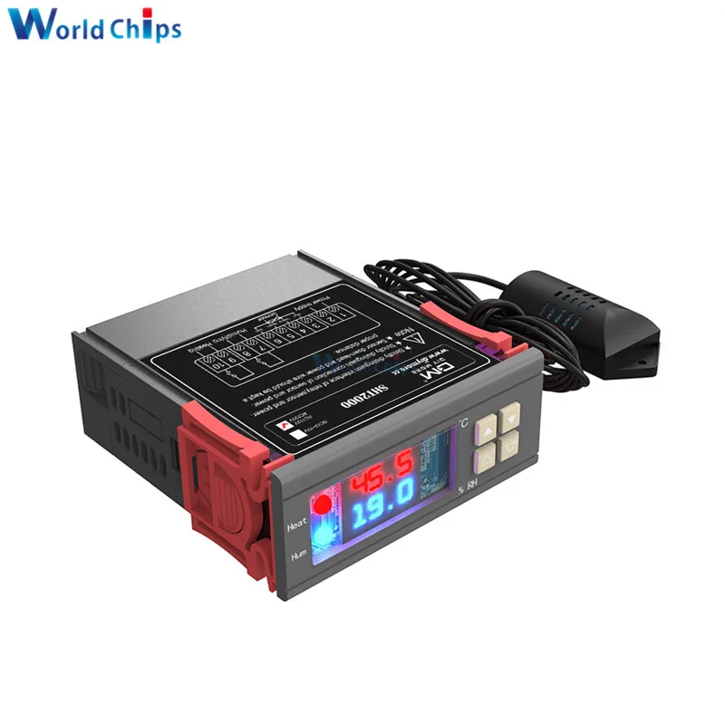 AC 85 230V 10A SHT2000 светодиодный цифровой Температура влажности Управление