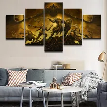 Modern Wall Art Picture Home Decor 5 Panel Game Diablo III Reaper Of Souls Character Painting On Canvas Poster And Prints Frame Modern Wall Art Picture Home Decor 5 Panel Game Diablo III Reaper Of Souls Character Painting On Canvas Poster And Prints Frame