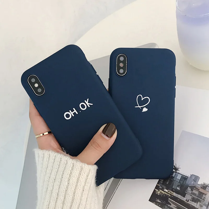 Силиконовый чехол Moskado для iPhone X XR XS Max 7 8 6 6s Plus 5 5S SE Love Heart Letter чехол для телефона с рисунком в виде животного мягкий чехол из ТПУ