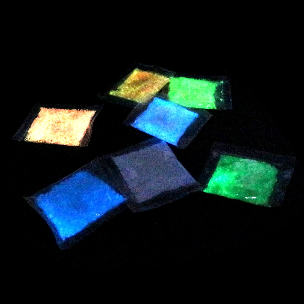 Светящиеся частицы Glow пигмент Яркий светящийся песок Синий флуоресцентный супер песок игрушка для DIY желая бутылки светится в темноте 1