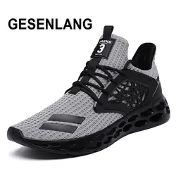 Мужские кроссовки Flyknit Большие размеры летние кроссовки для бега дышащие Легкая спортивная обувь нескользящие уличные обувь для походов