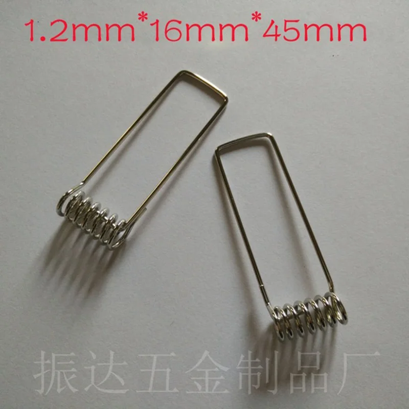 500 pcs/lot ,45mm*16mm*1.2mm Fixed Spring Clip For LED Ceiling Lamp