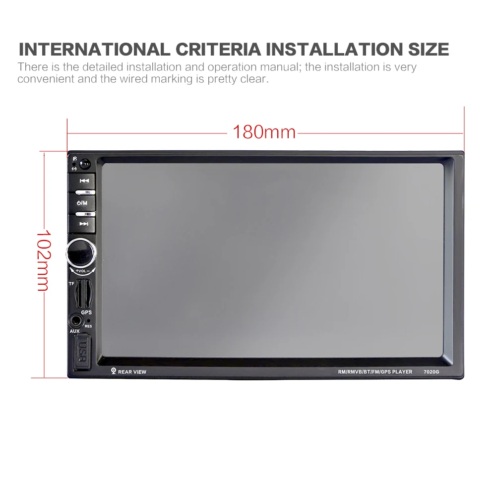 Clearance 7020G Car MP5 Player 7" Touch Screen In Dash Bluetooth Car Stereo Radio MP5 Player Support FM USB SD Aux Rear View Camera Input 9 Clearance 7020G Car MP5 Player 7" Touch Screen In Dash Bluetooth Car Stereo Radio MP5 Player Support FM USB SD Aux Rear View Camera Input 9