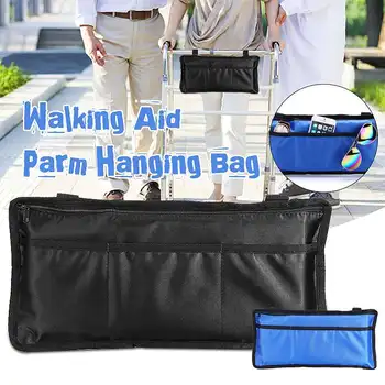 

38cm*19cm*2cm Walker Wheelchair Stroller Side Bag Accessories Pouch Arm Rest Bag Medical Organizer Storage Folding Walker Bag