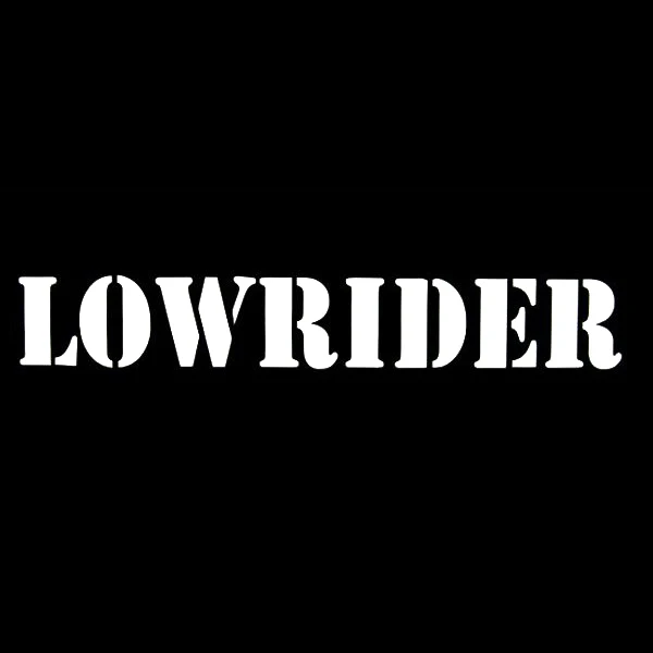 2 5x16 см широкая режущая наклейка Lowrider текстовая надпись Виниловая с забавным
