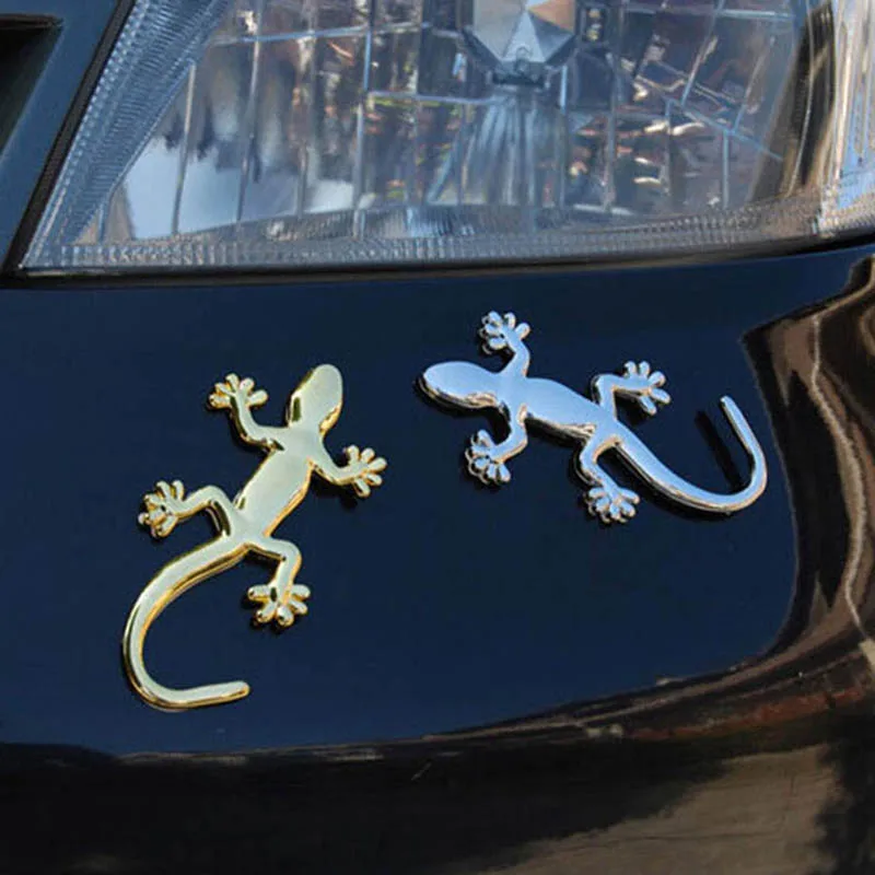 

New Fashion Metal Truck Car Sticker Decor Styling Cool 3D Emblem Lizard/Gecko Solid Cars Trucks Logo Stickers Decal FreeShipping