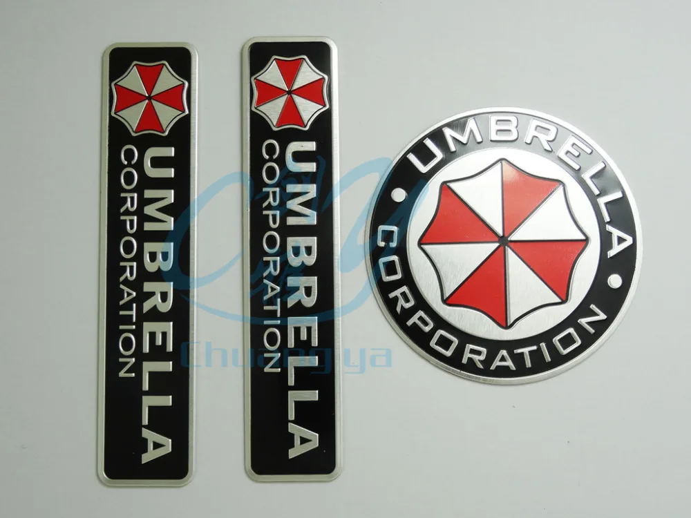 2019 Car Styling 3D Aluminum Alloy Umbrella Corporation Car Stickers