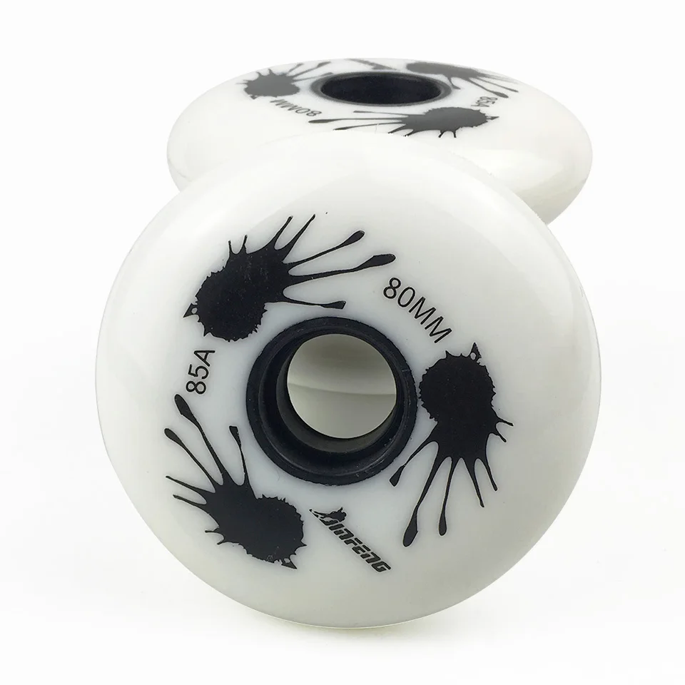 

JAPY Inline Roller Skates Wheel 85A 80 76 72mm White Professional Slalom Sliding Skating Roller for Kids Adult SEBA Patines LZ93