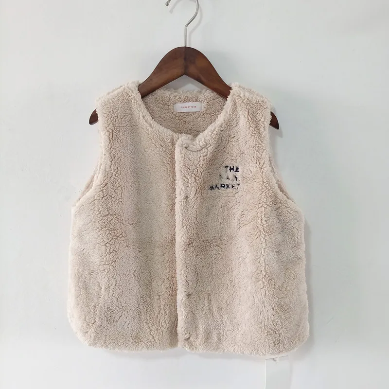 

BOBOZONE 2018 F/W Fluffy Vest and Collar for kids boys girls
