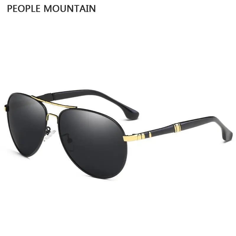 People Mountain Mirror Polarized Men's Sunglasses Fashion Pilot Style ...
