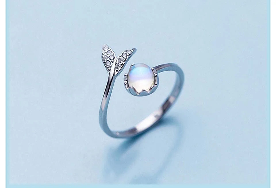 Весеннее светящееся пенопластовое дизайнерское Кристальное кольцо с натуральным 925 пробы, серебряным синим хвостом, кольца с драгоценными камнями для женщин, ювелирное изделие, подарок для дам